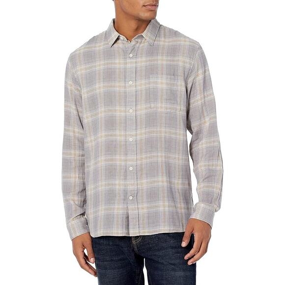 Vince Men's Dbl Face Plaid L/S Size XXL - Picture 2 of 5
